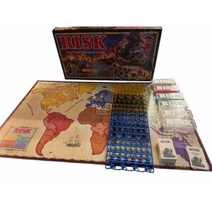 Vintage 1993 Risk Board Game by Parker Brothers The World Conquest Board Game